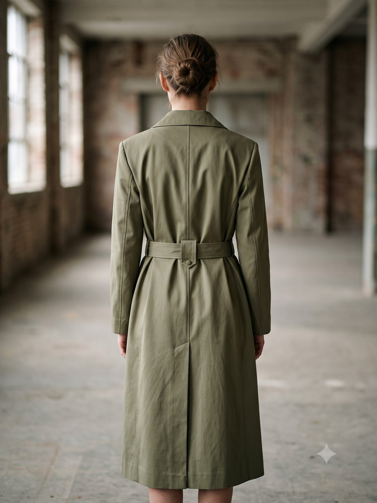Ballast Quilted Shell Coat in Ink, back