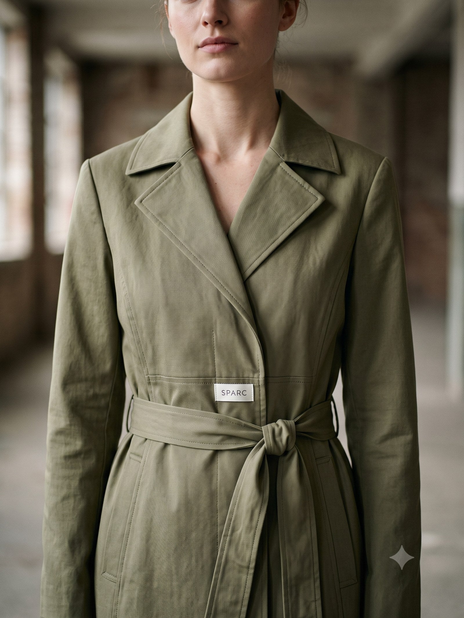 Ballast Quilted Shell Coat in Ink, detail