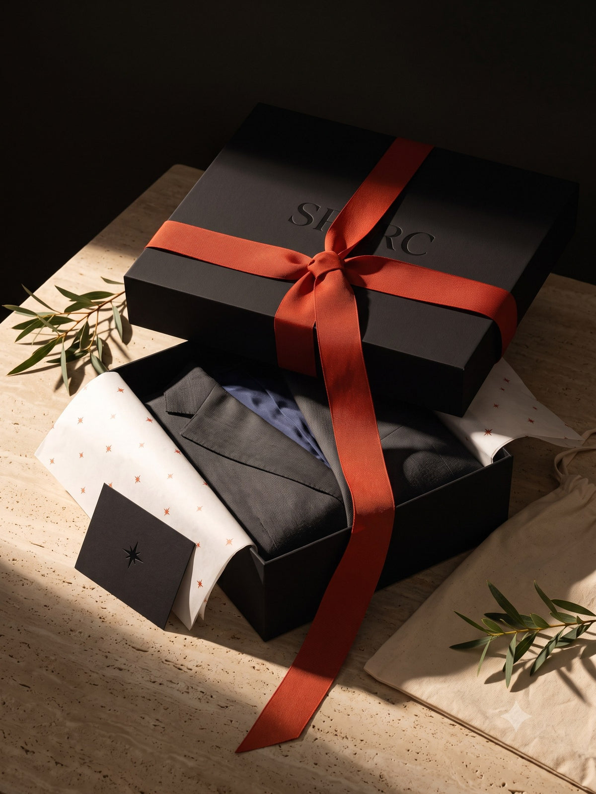 Cornice Wool-Silk Suit, the box
