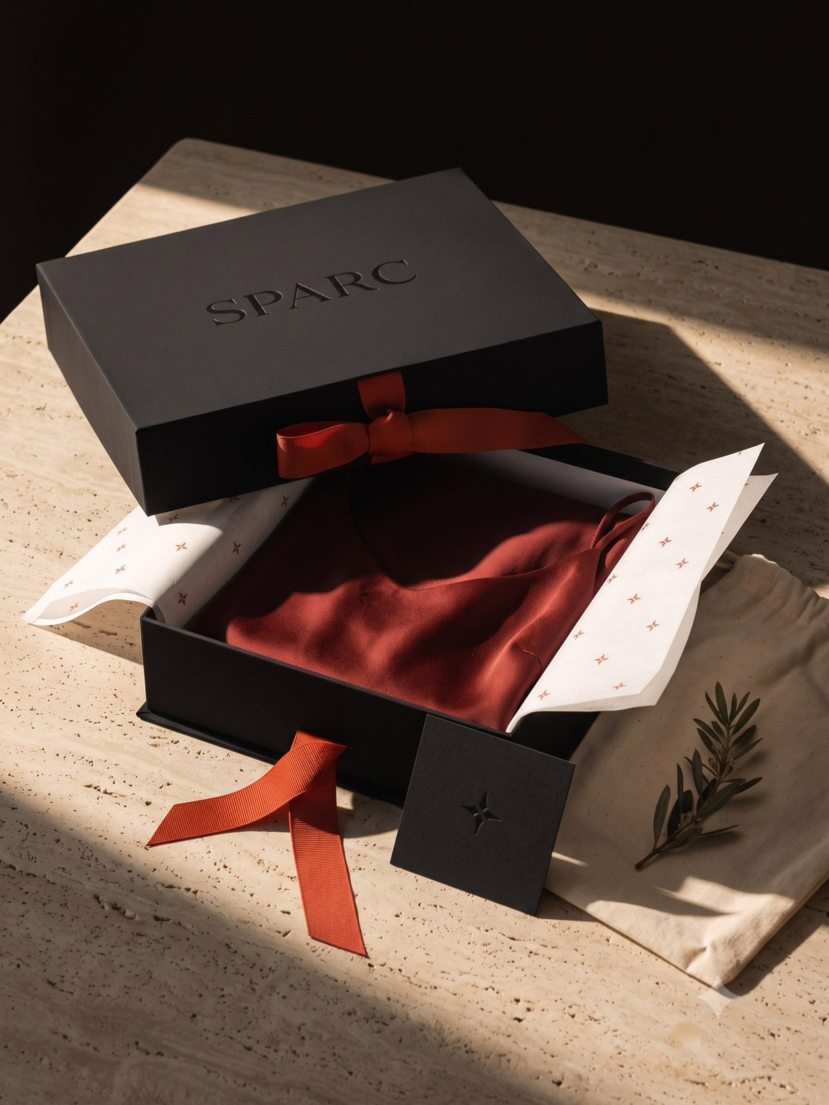 Halcyon Silk Slip, the box