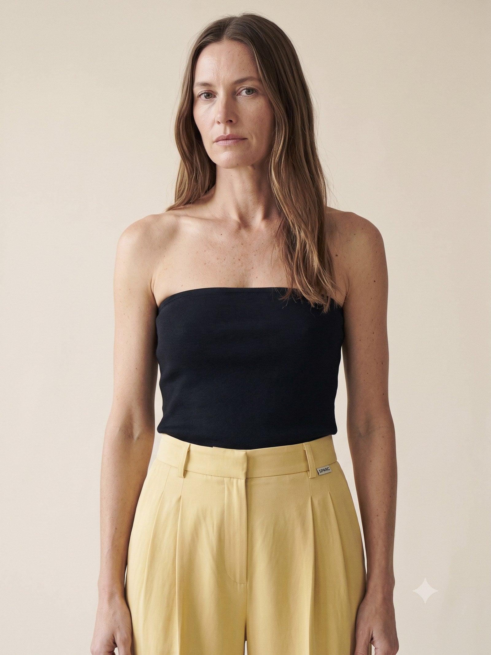 Ignis Print Silk Wide-Leg Trouser in Ignis Butter, detail