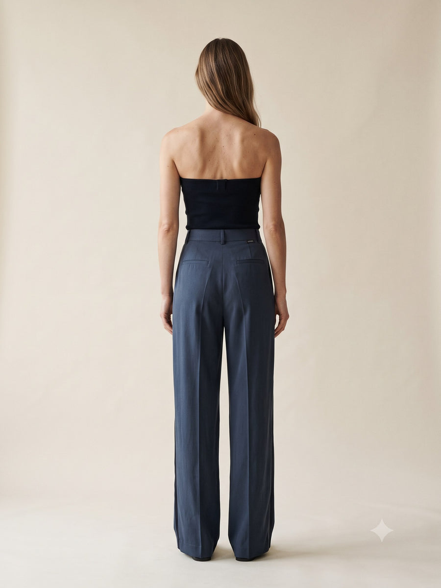 Ignis Print Silk Wide-Leg Trouser