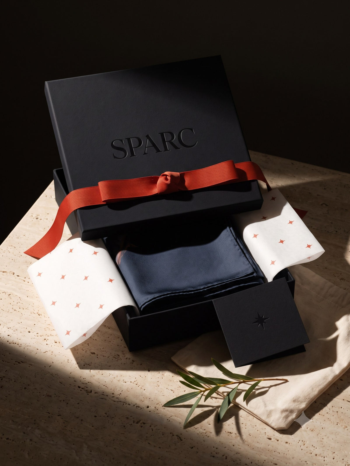 Ignis Silk Twill Scarf, the box