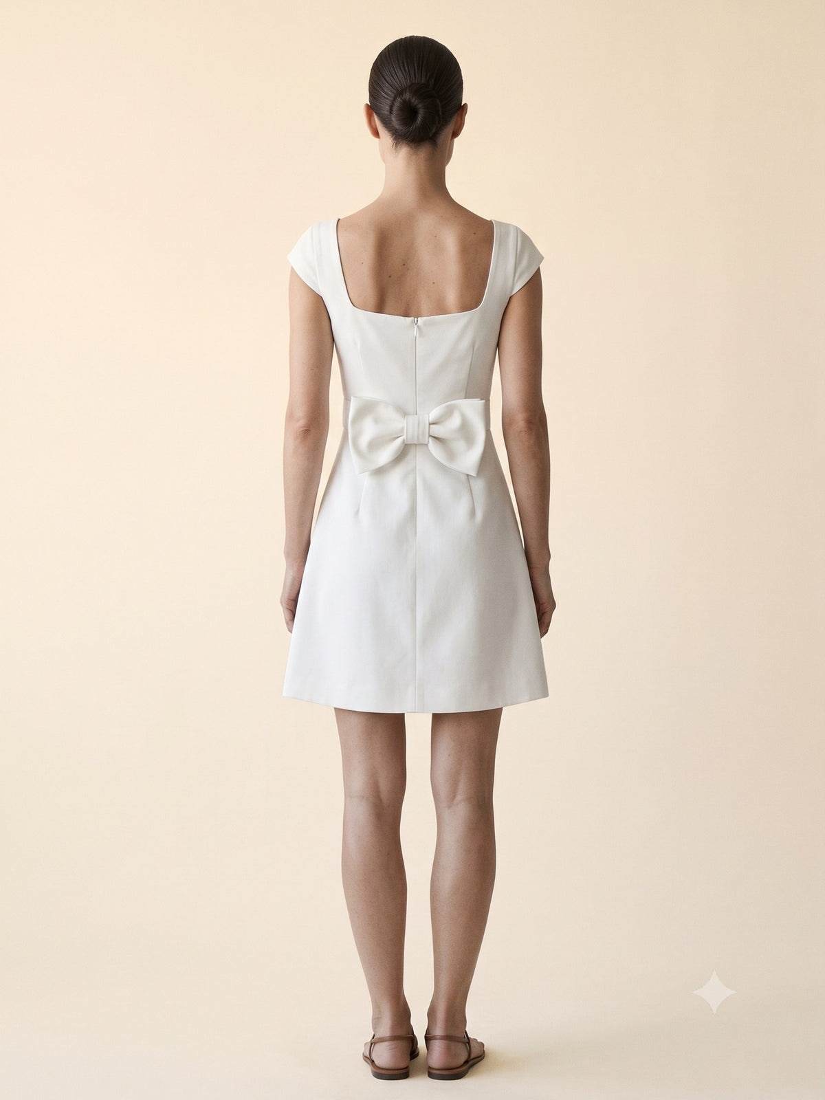 Kindle Faille Bow-Back Mini in Chalk, back