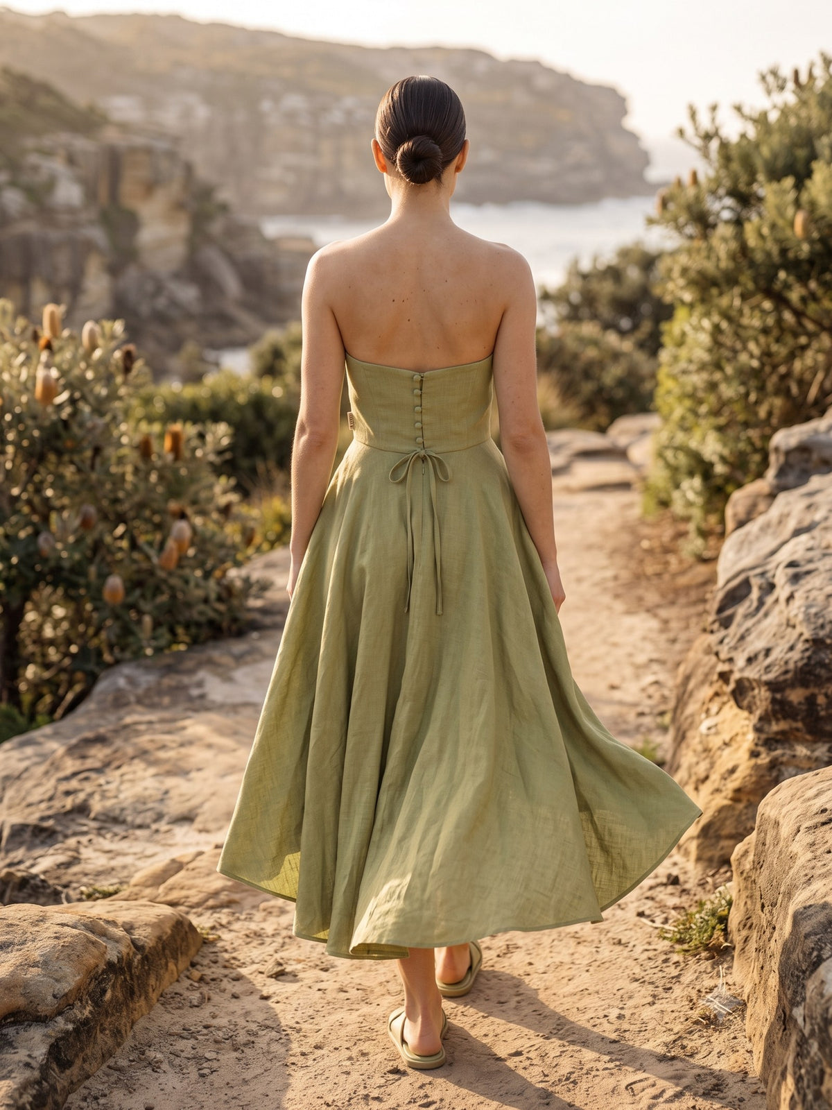 Lumen Bubble Mini in Pistachio, back
