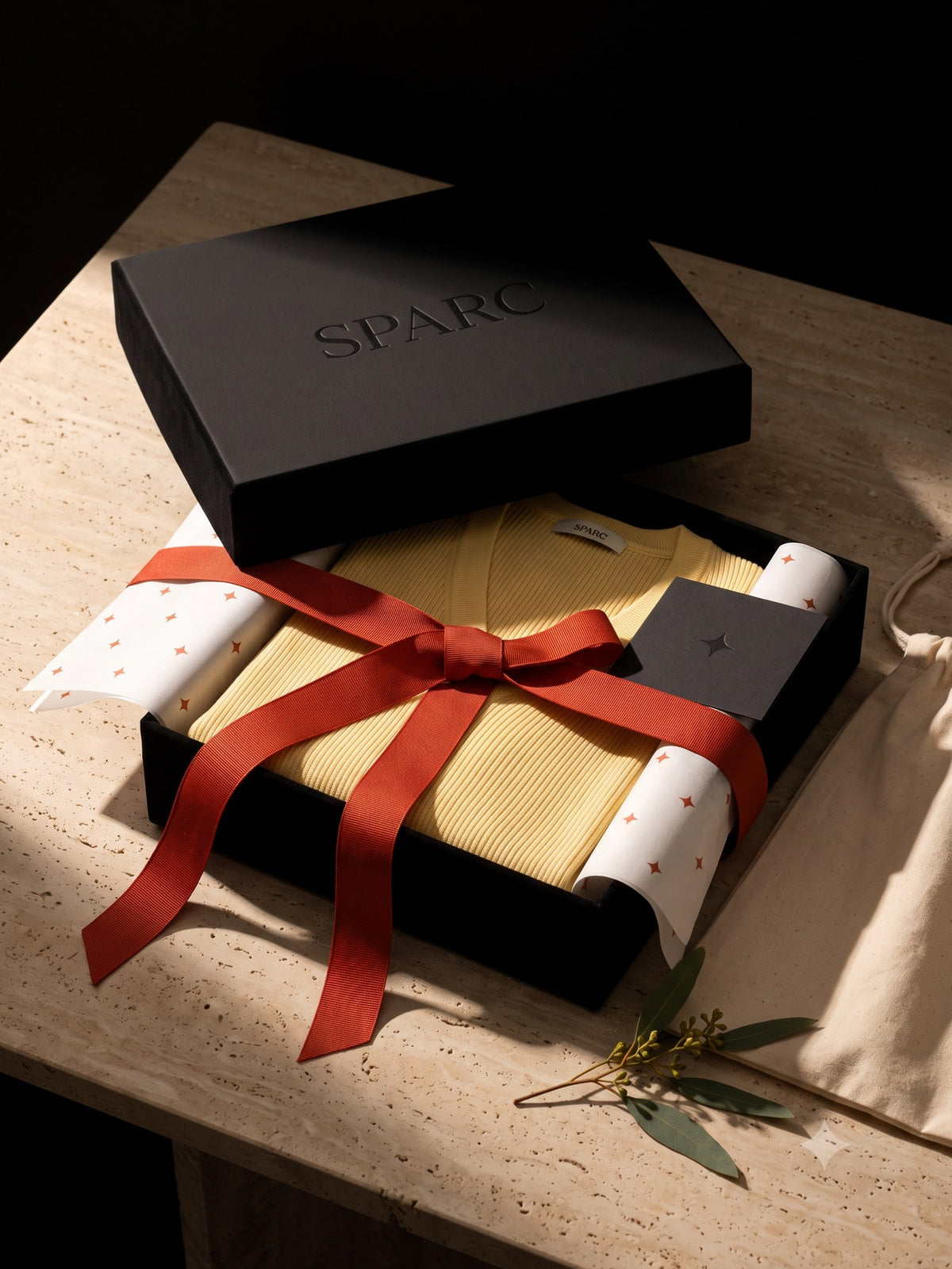 Prism Cotton-Silk Knit Vest, the box