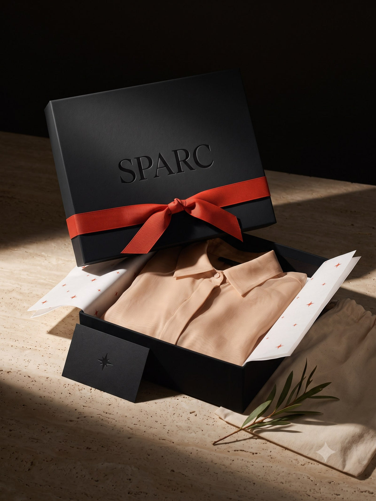 Radiance Silk Organza Blouse, the box