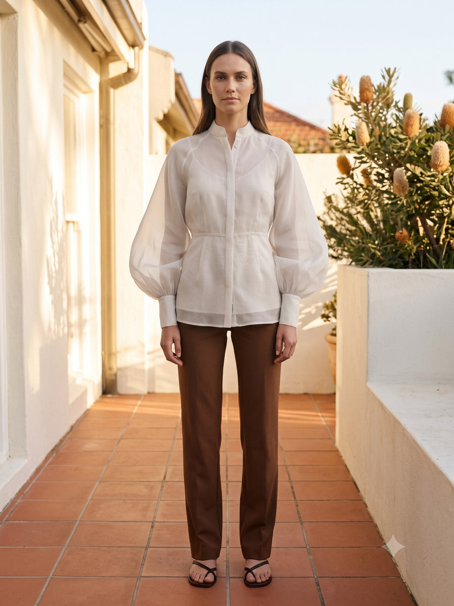 Radiance Silk Organza Blouse