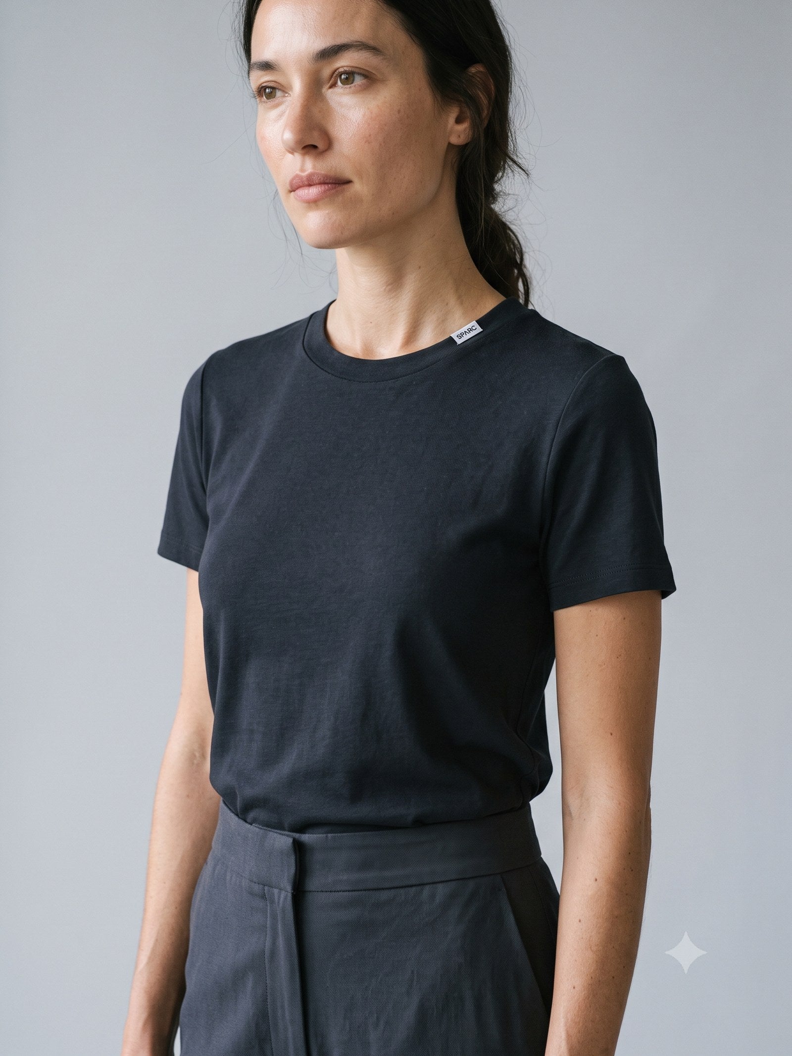 Trestle Fluid Twill Trouser in Ink, detail