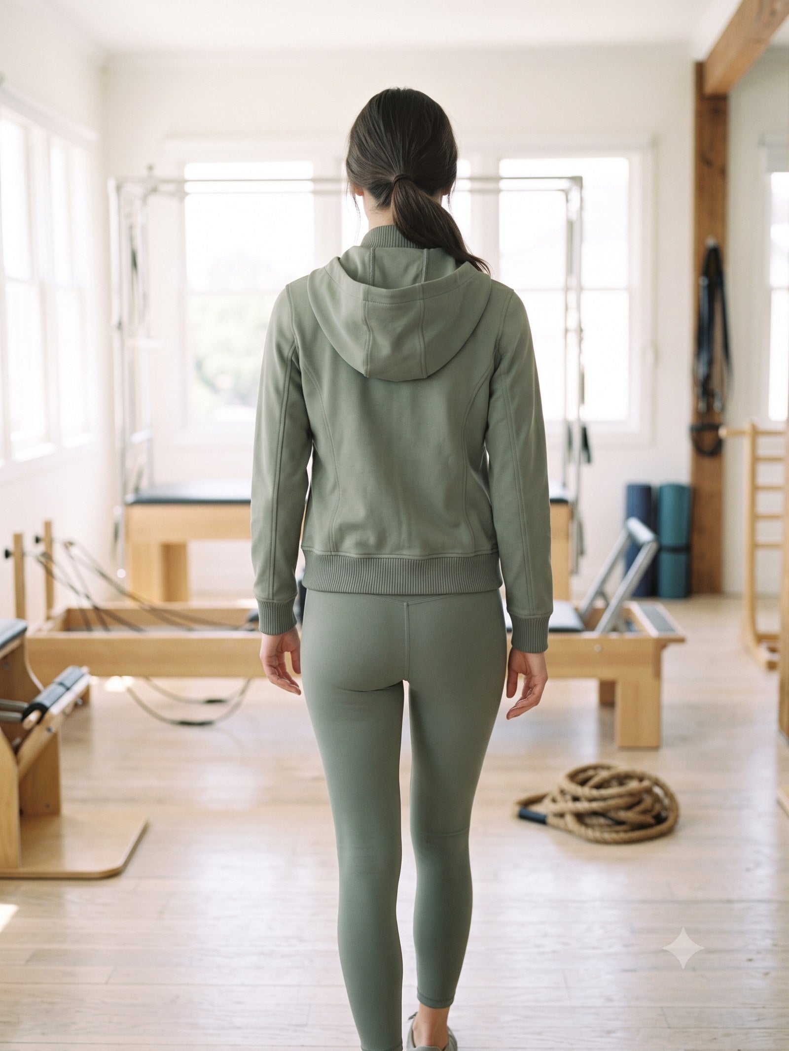 Velocity Bonded Bomber in Sage, back